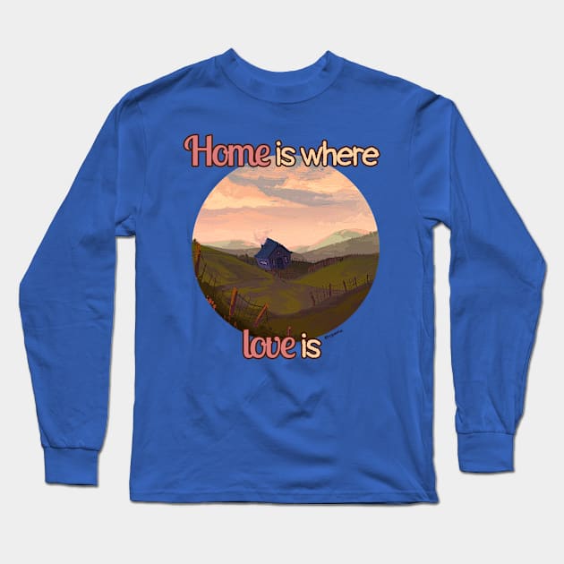 Home love Long Sleeve T-Shirt by reysaurus